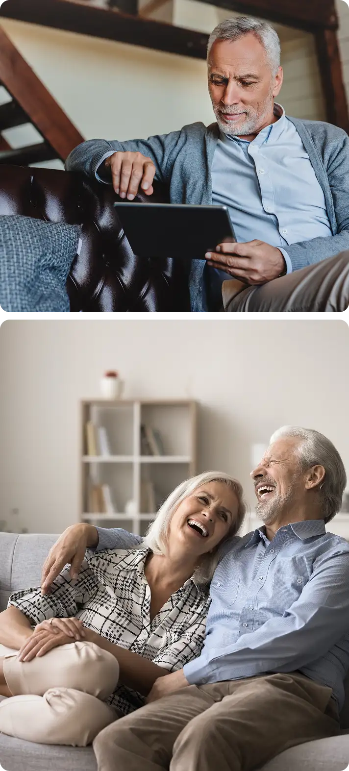 Playful senior couple piggyback in park – fun with IOLs enhanced vision.
